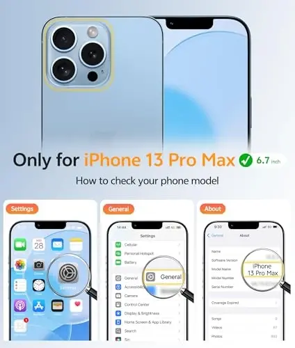 FNTCASE for iPhone 13 Pro Max Case: [Magsafe bilan mos keladi] Shaffof matli magnit telefon g‘ilofi - Harbiy darajadagi tushishdan himoya qiluvchi zarbga chidamli himoya g‘iloflari - Och ko‘k - FNTCASE (1)