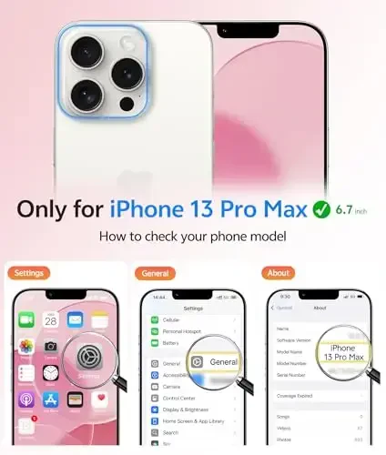 FNTCASE for iPhone 13 Pro Max Case: Strong Magnetic Phone Case | Translucent Matte Slim Shockproof Protective Drop Protection Phone Cover(Light Pink) - 2