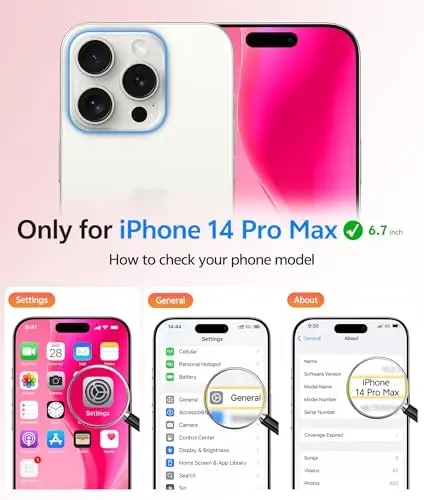 FNTCASE for iPhone 14 Pro Max Case: [Compatible with Magsafe] Translucent Matte Cases with [Full Camera Protection] [Screen Protector] Military Grade Shockproof Protective Phone Cover - Hot Pink - FNTCASE (1)
