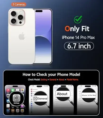 FNTCASE for iPhone 14 Pro-Max Case: Magnetic Matte Textured Military Grade Drop Protection Translucent Cell Phone Cover - Slim Rugged Durable Shockproof Protective Bumper Phonecase (C-Purple) - 2