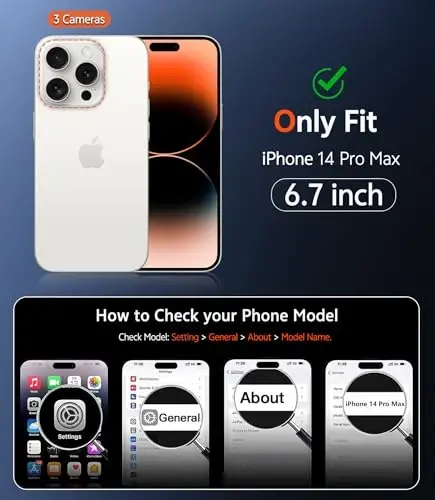 FNTCASE for iPhone 14 Pro-Max Case: Matte Magnetic Phone Cases with Screen Protector Compatible with Magsafe Slim Anti Yellowing Rugged Shockproof Protective Translucent Cell Cover (C-Orange) - 2