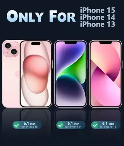 FNTCASE for iPhone 15 Case: for iPhone 14 & iPhone 13 Case | Magnetic Frosted Translucent Slim Shockproof Cell Phone Cover | Military Grade Protection Drop Proof Tough Protective Cases - Orange - 2