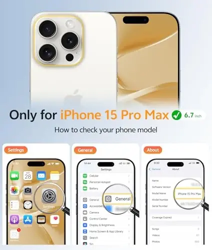 FNTCASE for iPhone 15 Pro Max Case, Fit for Magsafe, Glass Screen Protector | Full Camera Protection, Translucent Matte, 14FT Military Grade Drop Proof, Shockproof Protective Phone Cover, Brown - FNTCASE (1)