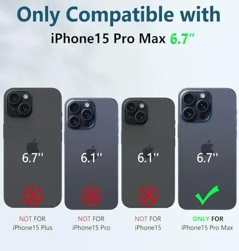 FNTCASE for iPhone 15-Pro-Max Case with Kickstand & Slide Green | Military Grade Dropproof Protection, Heavy Duty Rugged Cell Cover, Bumper, Green - 2