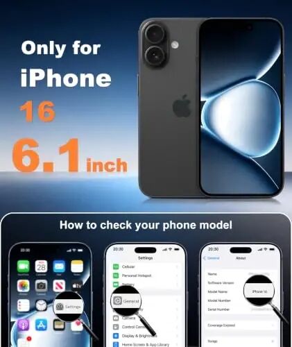 FNTCASE for iPhone 16 Case Fit for MagSafe Blue | Translucent Magnetic Slim Shockproof Protective Cover with Screen Protector, Military Grade Drop Protection - FNTCASE (1)