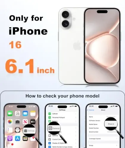 FNTCASE for iPhone 16 Case Fit for MagSafe Desert Gold | Translucent Magnetic Slim Shockproof Protective Cover with Screen Protector, Military Grade Drop Protection - FNTCASE (1)