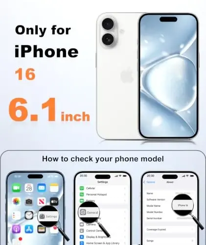 FNTCASE for iPhone 16 Case Fit for MagSafe Light Blue | Translucent Magnetic Slim Shockproof Protective Cover with Screen Protector, Military Grade Drop Protection - FNTCASE (1)