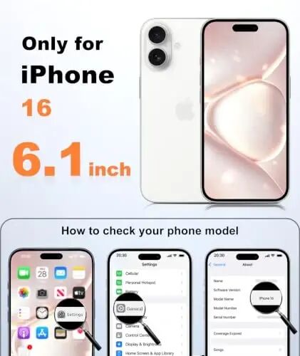 FNTCASE for iPhone 16 Case Fit for MagSafe Light Pink | Translucent Magnetic Slim Shockproof Protective Cover with Screen Protector, Military Grade Drop Protection - FNTCASE (1)