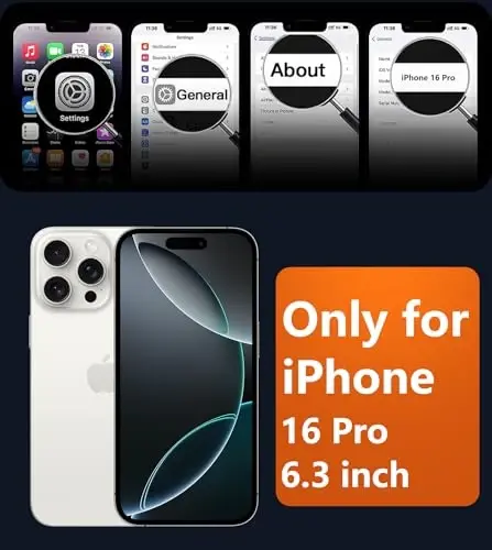 FNTCASE for iPhone 16 Pro Case: Magnetic Matte Translucent Military Grade Drop Protective Phone Case | Shockproof Thin Rugged Durable Protection Bumper Cover - 2