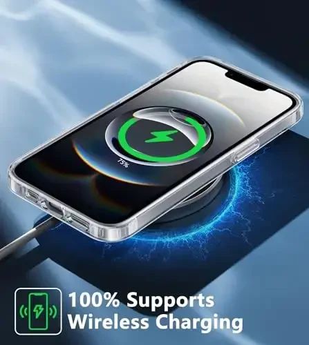 FNTCASE for iPhone 16e Case: Anti Yellowing Shockproof Case | Military Grade Protection Scratch-Resistant Cases | Rugged Slim Transparent Cell Phone Cover (B-Clear) - 5