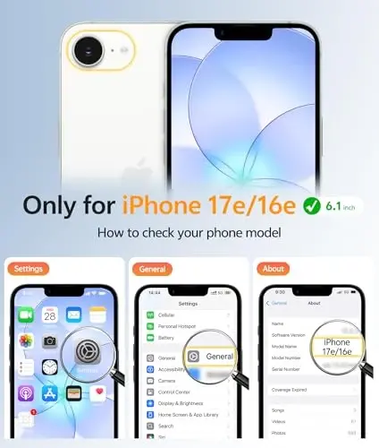 FNTCASE for iPhone 16e Case: [Compatible with Magsafe] Translucent Matte Cases with [Screen Protector] Military Grade Shockproof Protective Phone Cover - Ultramarine - 2