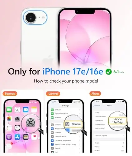 FNTCASE for iPhone 16e Phone Case: iPhone 16E 2025 Magnetic Matte Military Grade Drop Protection Phone Cover | Slim Anti-Slip Durable Shockproof Cases - FNTCASE (1)