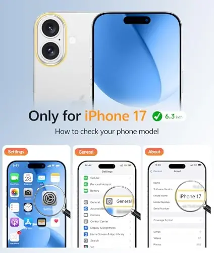 FNTCASE for iPhone 17 Case: [Compatible with Magsafe] Translucent Matte Cases with [Full Camera Protection] [Screen Protector] Military Grade Shockproof Protective Phone Cover - Ice Blue - 2