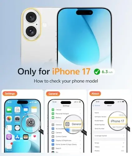 FNTCASE for iPhone 17 Case: [Compatible with Magsafe] Translucent Matte Cases with [Full Camera Protection] [Screen Protector] Military Grade Shockproof Protective Phone Cover - Teal - 2