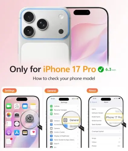 FNTCASE for iPhone 17 Pro Case: Magnetic Frosted Translucent Matte Military Grade Shockproof Slim Cover | Full Covered Camera Protection | Slim Drop Proof Durable Protective Cases - FNTCASE (1)