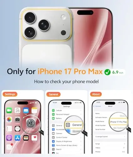 FNTCASE for iPhone 17 Pro Max Case: [Magsafe bilan mos keladi] [To'liq kamera muhofazasi] [Ekran himoyasi] bilan shaffof mat qutilar harbiy darajadagi zarbaga chidamli himoya telefon qopqog'i - Vino qizil rangi - FNTCASE (1)