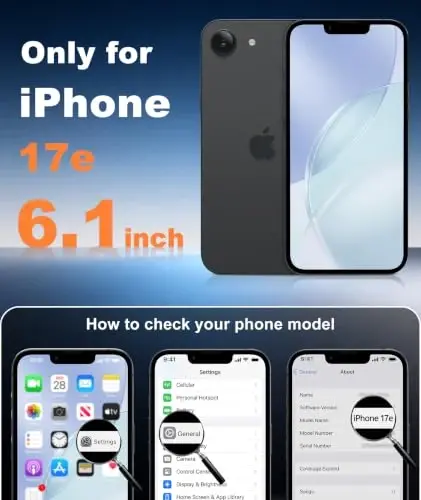 FNTCASE for iPhone 17e Case Blue: Translucent iPhone 16e Cases Compatible with MagSafe, Camera Protection & Tempered Glass Protector, 14FT Military Grade Drop Tested, Matte Skin-Friendly Cover - FNTCASE (1)