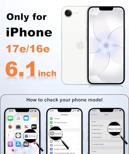 FNTCASE for iPhone 17e & iPhone 16e Case: [Compatible with Magsafe] Solid Matte Magnetic Phone Cover with [Full Camera Protection] [Screen Protector] Military Grade Shockproof Protective, Pink - 2