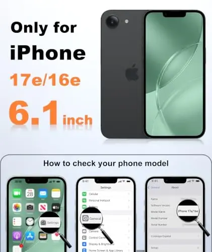 FNTCASE for iPhone 17e Case Green: Translucent iPhone 16e Cases Compatible with MagSafe, Camera Protection & Tempered Glass Protector, 14FT Military Grade Drop Tested, Matte Skin-Friendly Cover - 2