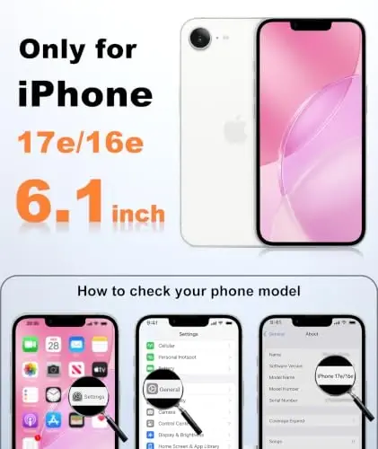 FNTCASE for iPhone 17e Case Hot Pink: Translucent iPhone 16e Cases Compatible with MagSafe, Camera Protection & Tempered Glass Protector, 14FT Military Grade Drop Tested, Matte Skin-Friendly Cover - 2