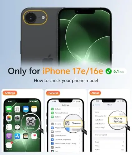 FNTCASE for iPhone 17e Case: iPhone 16e Phone Case [Compatible with Magsafe] Translucent Matte Cases with [Screen Protector] Military Grade Shockproof Protective Phone Cover - Green - FNTCASE (1)