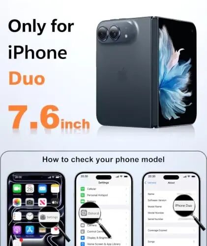 FNTCASE for iPhone Duo Case Black: Translucent Fit for MagSafe | With Screen Protector, Magnetic Camera Protection Slim Cases,18FT Military Grade Drop Tested - FNTCASE (1)
