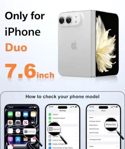 FNTCASE for iPhone Duo Case Off White: Translucent Fit for MagSafe | With Screen Protector, Magnetic Camera Protection Slim Cases,18FT Military Grade Drop Tested - FNTCASE (1)