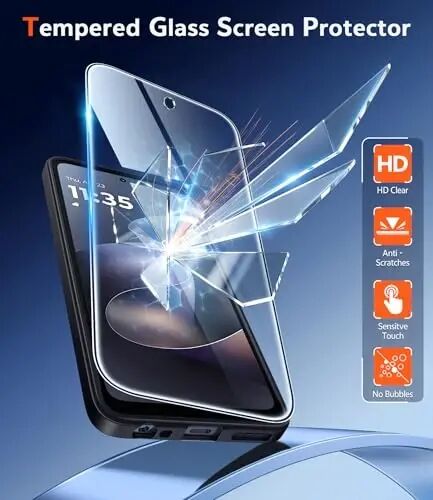 FNTCASE for Moto G 2026/2025 Case: for Moto G Play 2026 Case Anti Yellowing Cell Phone Cover Drop Proof Rugged Protective Transparent Slim Cases 6.7 inch (Black) - 3