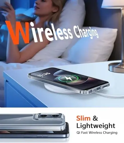 FNTCASE for Moto G 2026/2025 Case: for Moto G Play 2026 Case Anti Yellowing Cell Phone Cover Drop Proof Rugged Protective Transparent Slim Cases 6.7 inch (Clear) - 5