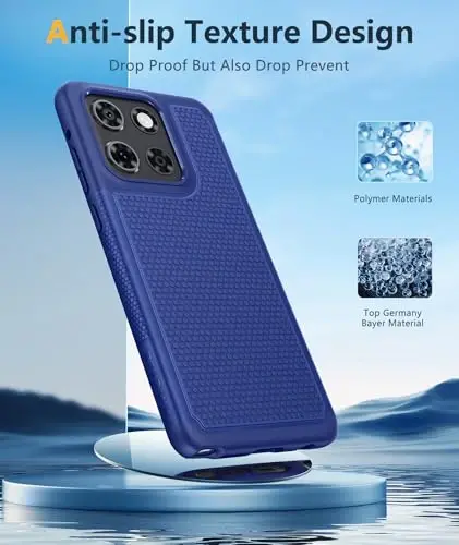 FNTCASE for Moto G Stylus 2026/2025 Case: Motorola G Stylus 2025 Case 14FT Military Grade Drop Protection with Screen Protector Shockproof Non-Slip Matte Dual Layer Phone Cover - 6.7 inch (Navy Blue) - 5