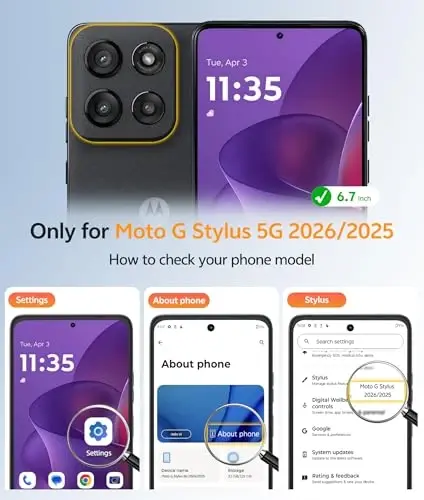 FNTCASE for Moto G Stylus 5G 2026 Case: Motorola G Stylus 2025 Case [Compatible with Magsafe] Translucent Matte Cases with [Screen Protector] Military Grade Shockproof Protective Phone Cover - FNTCASE (1)