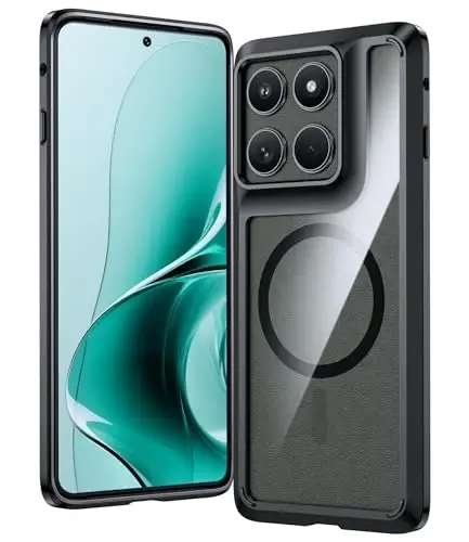 FNTCASE for Motorola Edge-2025 Magnetic Case: Clear Military Grade Drop Protection Anti Yellowing Cell Phone Cover - Rugged Shockproof Protective Bumper Transparent Phonecase - 1