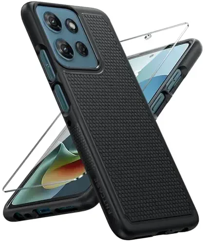 FNTCASE for Motorola Moto G-5G-2025 Case: Moto G Power 2025 Case Dual Layer Protective Heavy Duty Cell Phone Cover Shockproof Rugged with Non Slip Textured - Military Protection Bumper for Moto G 2025 - 1