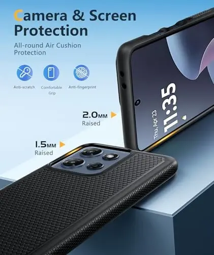 FNTCASE for Motorola Moto G-5G-2025 Case: Moto G Power 2025 Case Dual Layer Protective Heavy Duty Cell Phone Cover Shockproof Rugged with Non Slip Textured - Military Protection Bumper for Moto G 2025 