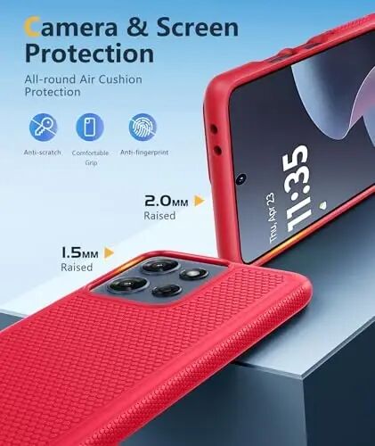 FNTCASE for Motorola Moto G-5G-2025 Case: Moto G Power 2025 Case Dual Layer Protective Heavy Duty Cell Phone Cover Shockproof Rugged with Non Slip Textured - Military Protection Bumper for Moto G 2025 