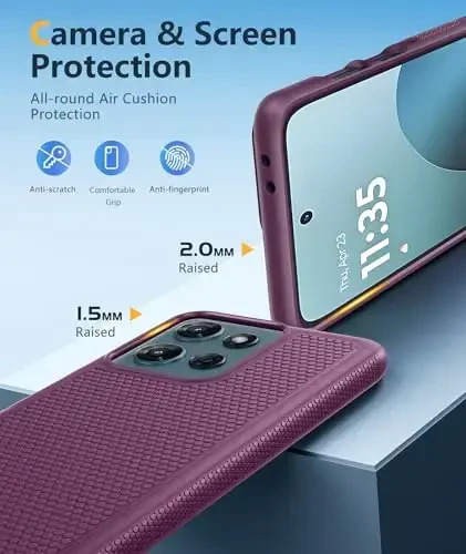 FNTCASE for Motorola Moto G-5G-2025 Case: Moto G Power 2025 Case Dual Layer Protective Heavy Duty Cell Phone Cover Shockproof Rugged with Non Slip Textured - Military Protection Bumper for Moto G 2025 - 6