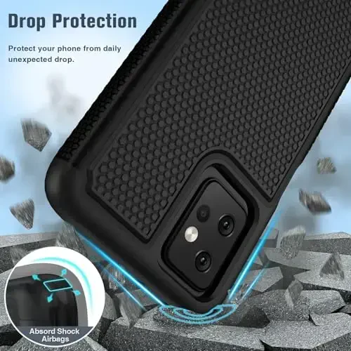 FNTCASE for Motorola Moto G-Power-5G 2023 Case: Moto G 5G 2023 Case Dual Layer Shockproof Protective Textured Design Cell Phone Cover Heavy Duty Rugged Tough Back Hardshell Hybrid Slim Basic Case - 6