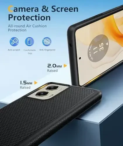 FNTCASE for Motorola Moto G Stylus 5G 2024 Case: Dual Layer Protective Heavy Duty Cell Phone Cover Shockproof Rugged with Non Slip Textured Back - Military Protection Bumper Tough - 2024, 6.7 inch - 6