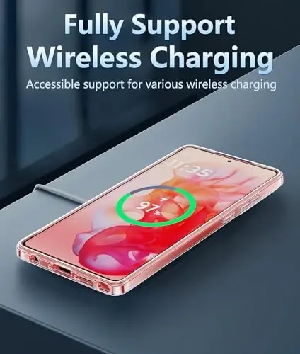 FNTCASE for Motorola Moto-G Stylus-5G-2024 Case: Lightweight Military Grade Cell Phone Protective Cover Flexible Anti Yellowing Durable Rugged DropProof Shockproof TPU Crystal(Clear) - 3