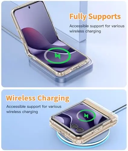 FNTCASE for Motorola Razr-Ultra-2026/2025 Magsafe Case: Military Grade Drop Protection, Hinge Protection, Anti Yellowing Cell Phone Cover - Rugged Shockproof Protective Transparent Phonecase(Clear) - 6
