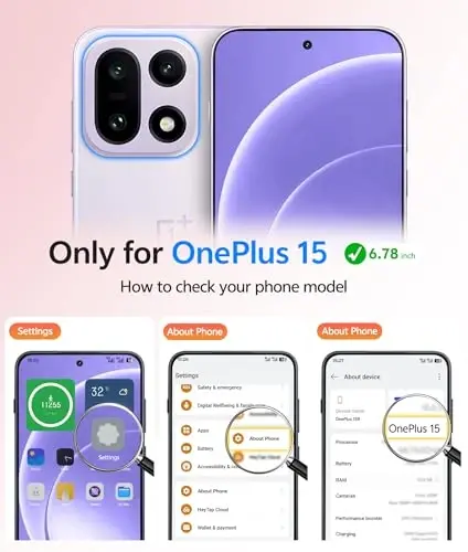 FNTCASE for Oneplus 15 Case: Magnetic Matte Translucent Frosted Slim Shockproof Cell Phone Cover | Durable Screen Protector | Military Grade Protection Drop Proof Protective Cases, 6.78 inches - FNTCASE (1)