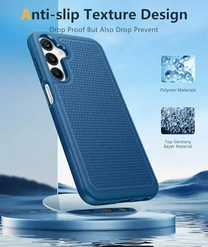FNTCASE for Samsung Galaxy A25 Case: Galaxy A25 5G Phone Case Dual Layer Protective Phone Cover Rugged Full Body Drop Protection Shockproof Phone Case (Blue) - 4