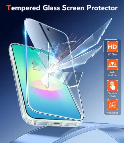 FNTCASE for Samsung Galaxy A27-5G Case: [Screen Protector] Compatible with Magsafe Clear Magnetic Phone Cases Anti Yellowing Slim Rugged Shockproof Protective Transparent Cover (A-Clear) - 2