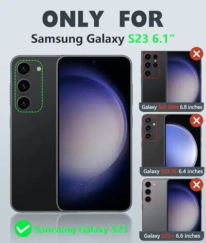 FNTCASE for Samsung Galaxy S23 Case: Dual Layer Non Slip Cover Purple | 14FT Military Grade Shockproof Protective Drop Protection, Matte Textured Cell Phone Cases, for Daily Use, Purple - FNTCASE (1)