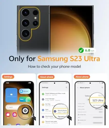FNTCASE for Samsung Galaxy S23 Ultra Case: [Fit for Magsafe] Magnetic Translucent Matte Anti-Fingerprint Cell Phone Cover Military Grade Shockproof Protective Case - FNTCASE (1)
