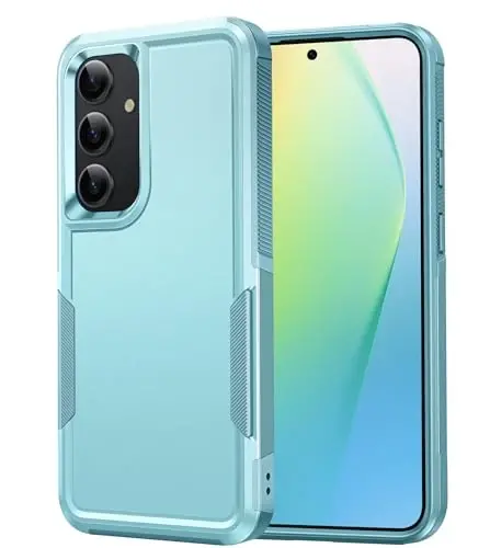 FNTCASE for Samsung Galaxy S24 Case：Dual Layer Shockproof Protective Cell Phone Cover | Military Grade Drop Proof Protection | Hybrid Matte Textured Rugged Hard Cases - 2024, 6.2inch - 1