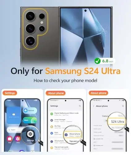 FNTCASE for Samsung Galaxy S24 Ultra Case: [Fit for Magsafe] [Full Camera Protection] Translucent Matte Cases with [Screen Protector] Military Grade Shockproof Protective Phone Cover - FNTCASE (1)