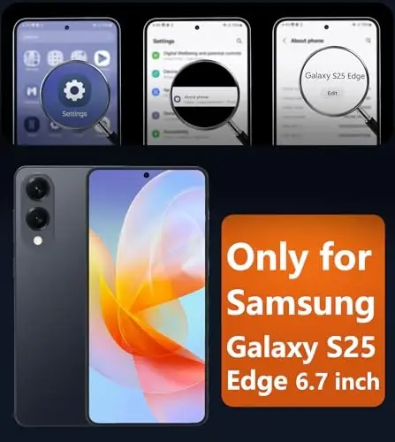 FNTCASE for Samsung Galaxy S25 Edge Case: [Magsafe bilan mos keladi] [Ekran himoyasi] bilan shaffof matli g‘iloflar Harbiy darajadagi zarbaga chidamli himoya magnit telefon qopqog‘i (Pushti 6.7 dyuym) - 2