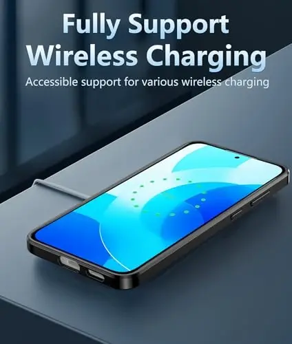 FNTCASE for Samsung Galaxy S25-FE Case: for Samsung Galaxy S25 FE Clear Military Grade Drop Protection Anti Yellowing Cell Phone Cover - Rugged Shockproof Protective Bumper Transparent Phonecase - 4