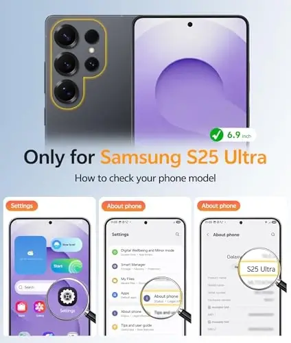 FNTCASE for Samsung Galaxy S25 Ultra Case: [Fit for Magsafe] [Full Camera Protection] Translucent Matte Cases with [Screen Protector] Military Grade Shockproof Protective Phone Cover - FNTCASE (1)